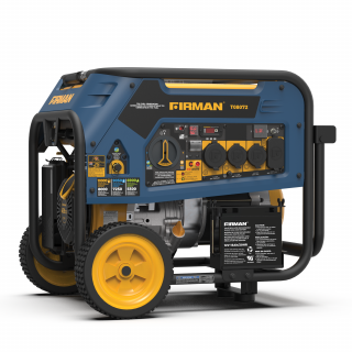 Firman Generator, 8000W/10,000W, Tri Fuel, Electric Start, 120V/240V, w/ Wheel Kit, CO